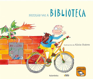 Nicolás vai á biblioteca